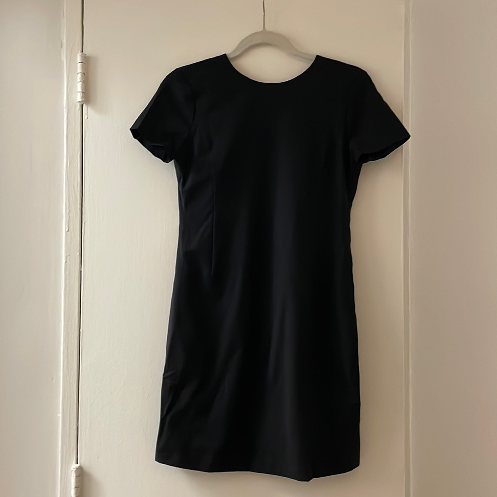 Theory black T-shirt dress